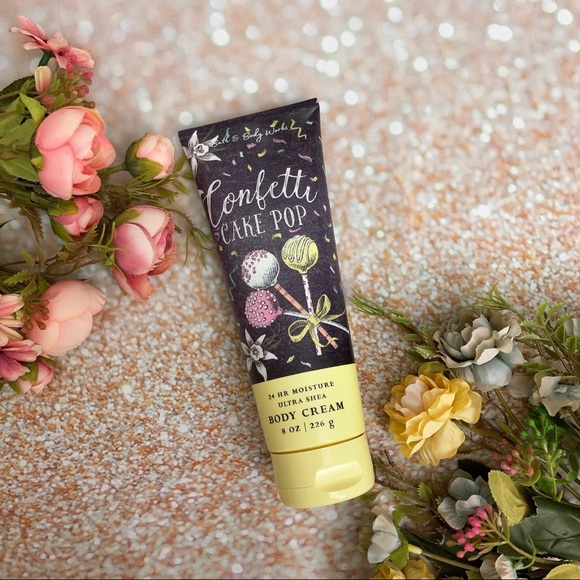 Bath and body work bbw confetti cake pop body crea